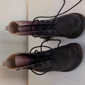 Lucky Brand Size 7 Leather Purple/Pink Ombre Boot